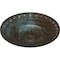 Ekena Millwork Lyon Ceiling Medallion (Fits Canopies up to 3 5/8"), 23 1/2"OD x 3 1/4"P, Bronze Blue Patina CM23LYBBS - alternate 4